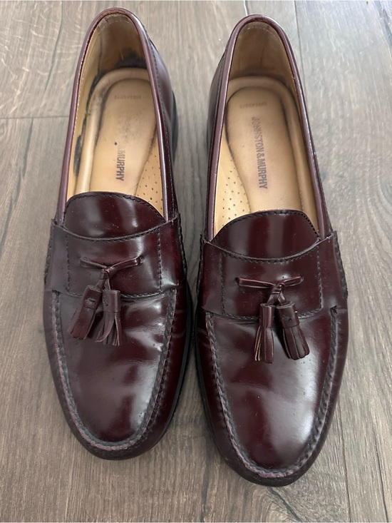 Johnston & Murphy Other - Johnston & Murphy Men’s Burgundy Leather Tassel Loafers